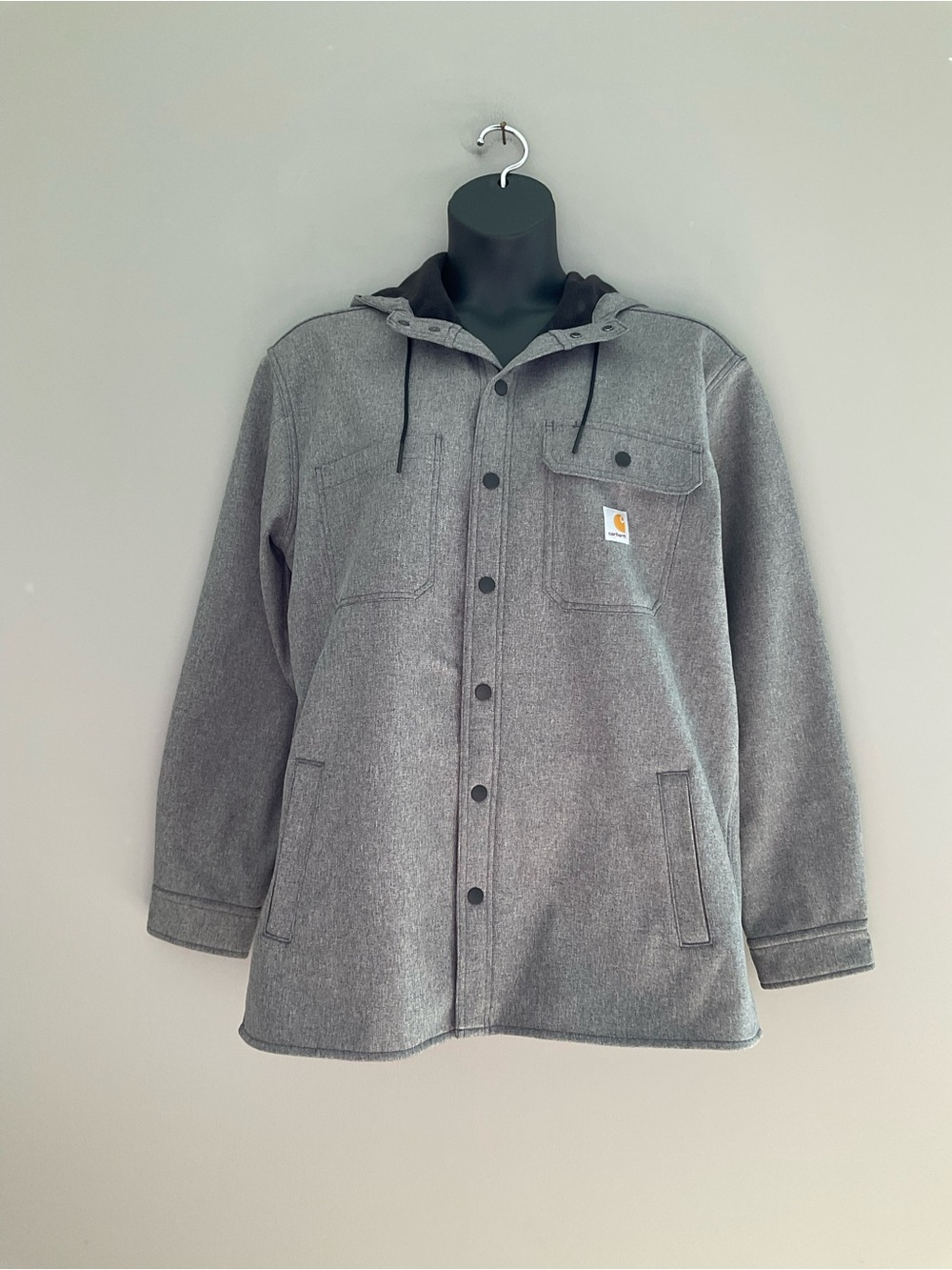 Carhartt, Gray, Rain-Defender, Button-Up Coat